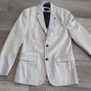 7 Diamonds Kent Blazer Mens Medium Grey Knit Stretch Sport Coat BLZ-8326 Jacket